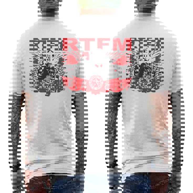 Rtfm ミームをマップ メンズTシャツ バックプリント