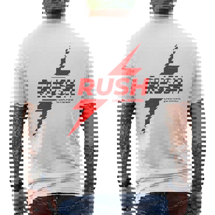 Rush Poppers リキッドインセンス オリジナルゲイボトム メンズTシャツ バックプリント