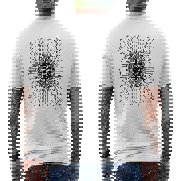 Snirt ビットコイン モチーフ ビットコイン ビットコインカップ メンズTシャツ バックプリント