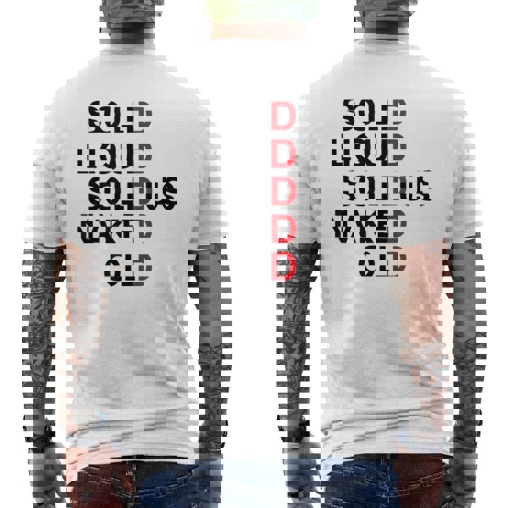 Solid Liquidolidus Naked Old メンズTシャツ バックプリント