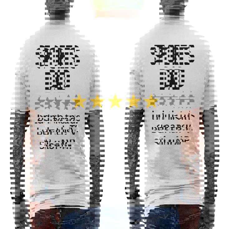 Sports Dad Loud In Thetands MVP 引用 メンズTシャツ バックプリント