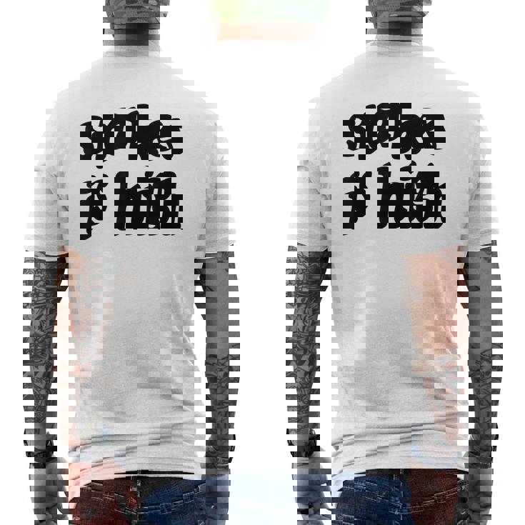 Stakes Is High メンズTシャツ バックプリント