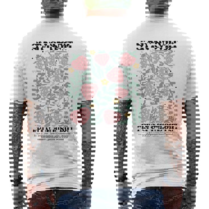 Stayweet Fruit Of Thepirit ストロベリー イエス メンズTシャツ バックプリント