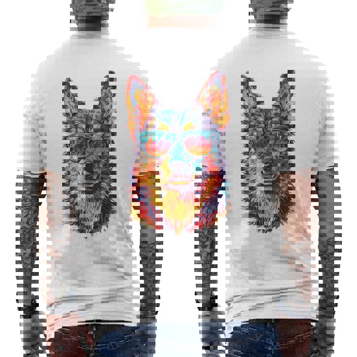 Swedishallhund 犬 モチーフ ペット サングラスwedishallhund メンズTシャツ バックプリント