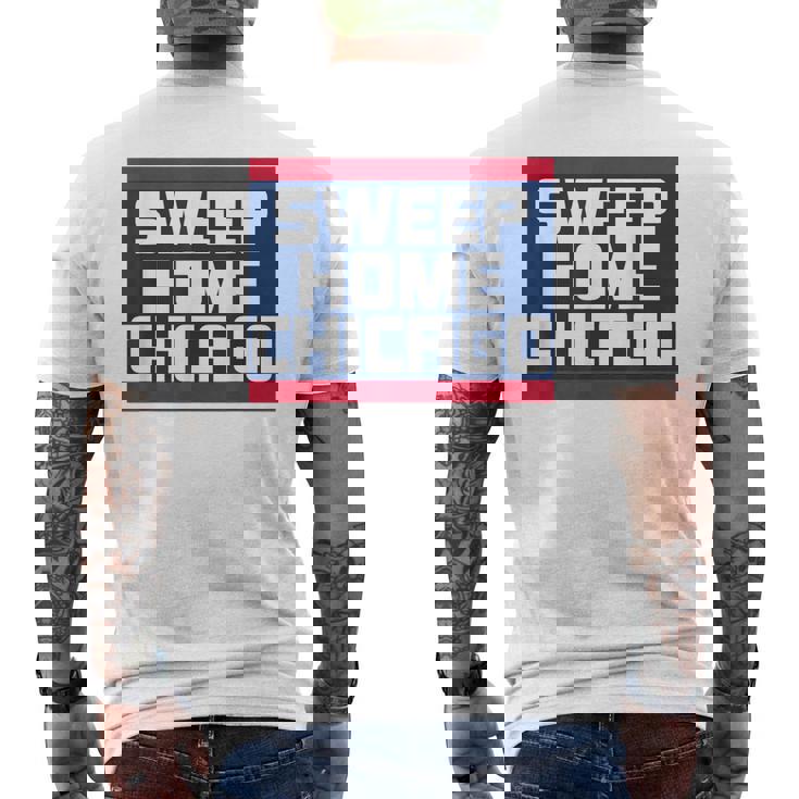 Sweep Home シカゴ野球 サウスサイド チータウン お土産 メンズTシャツ バックプリント