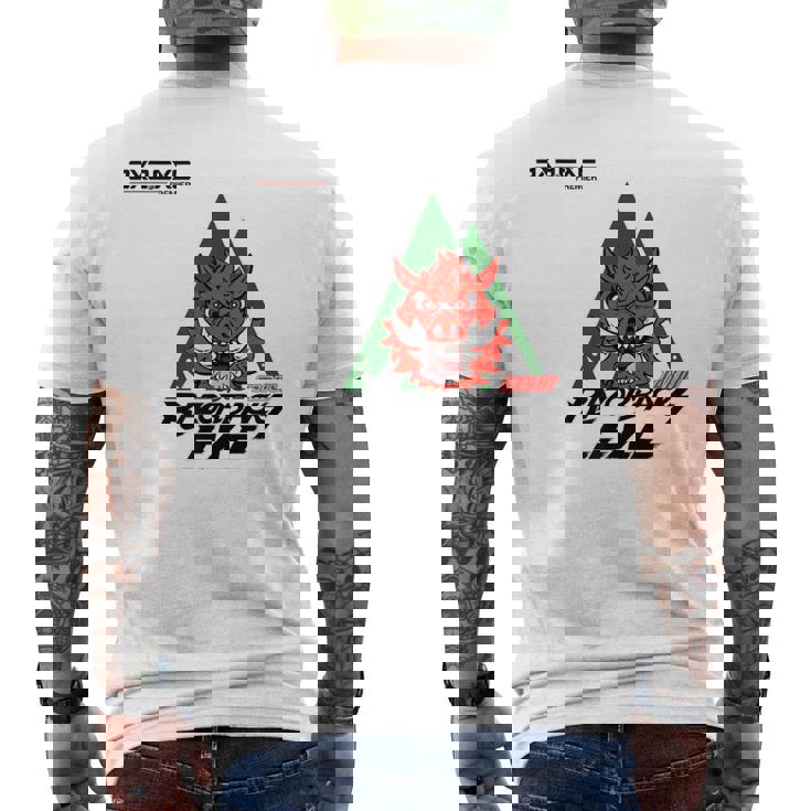 Tarui RazorbacksExe_12_鈴口健 メンズTシャツ バックプリント