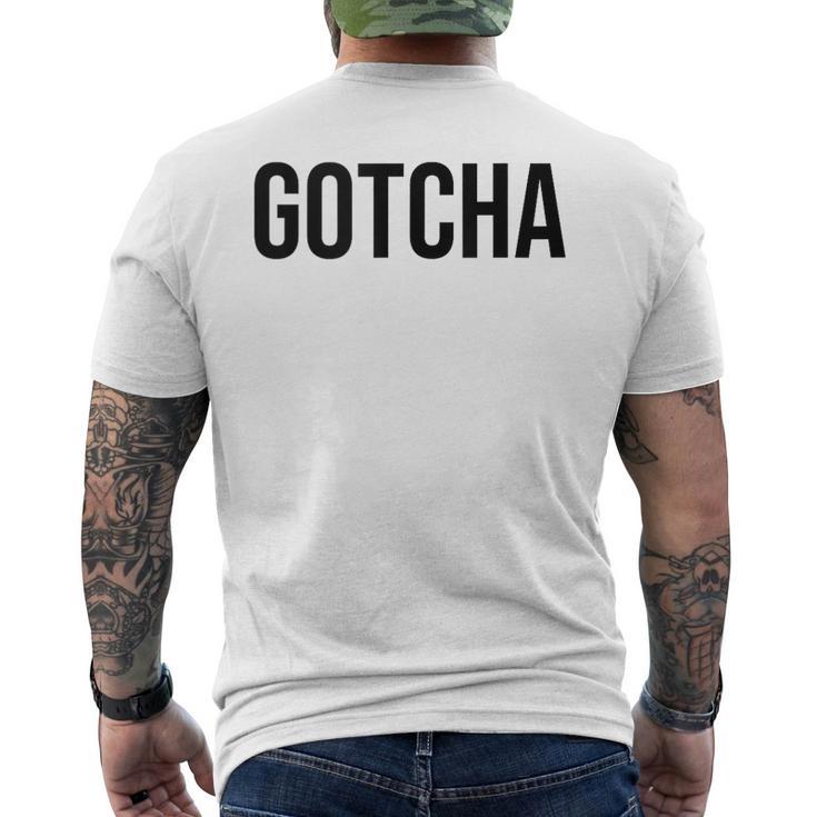 Te Pillé In Mangas Camiseta Hombre Estampado Espalda