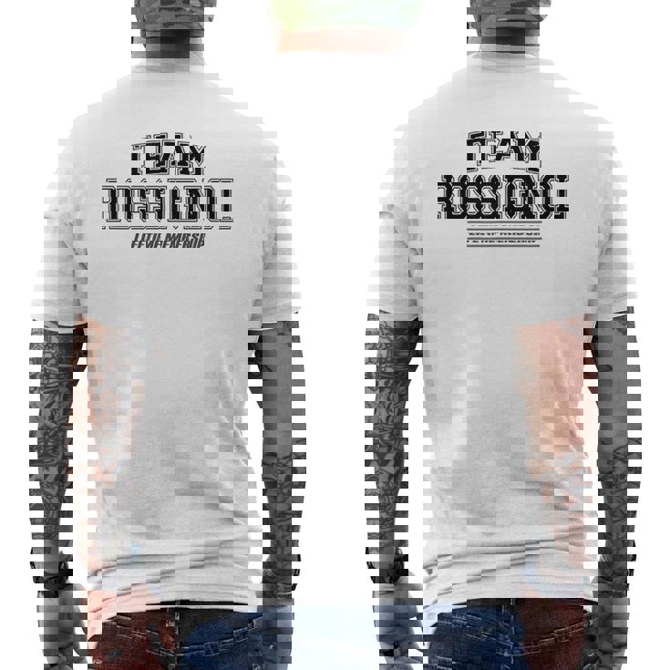 Team Rossignol メンズTシャツ バックプリント