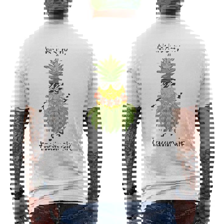 This Is My Hawaiian パイナップル フラダンス ルアウハワイ メンズTシャツ バックプリント