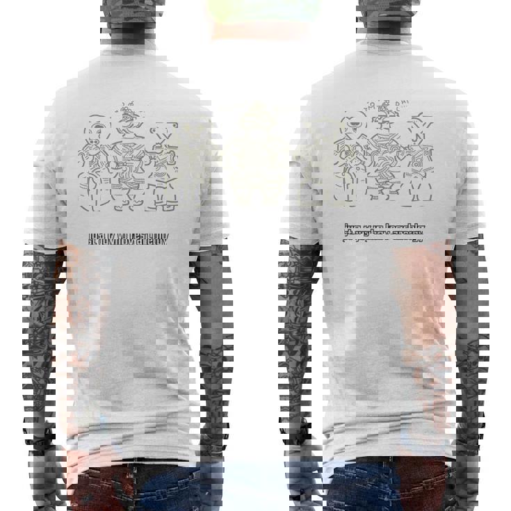 Tomodachi 縄文土偶 はにわ 埴輪 宇宙人 遮光器土偶 ハート形土偶 仮面の女神 考古学 おしゃれ シュール 長袖tシャツ メンズTシャツ バックプリント