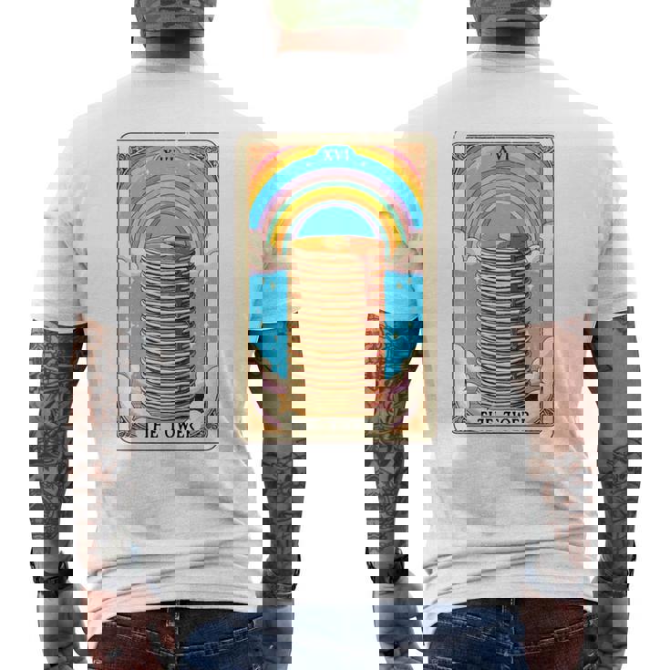 The Tower タロットカード パンケーキタワー 朝食愛好家 長袖tシャツ メンズTシャツ バックプリント