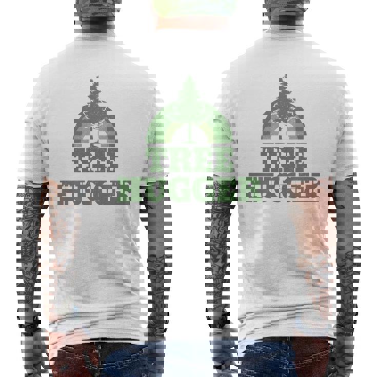 Tree Hugger 環境保護主義者 ヴィンテージ レトロ 自然愛好家 長袖tシャツ メンズTシャツ バックプリント
