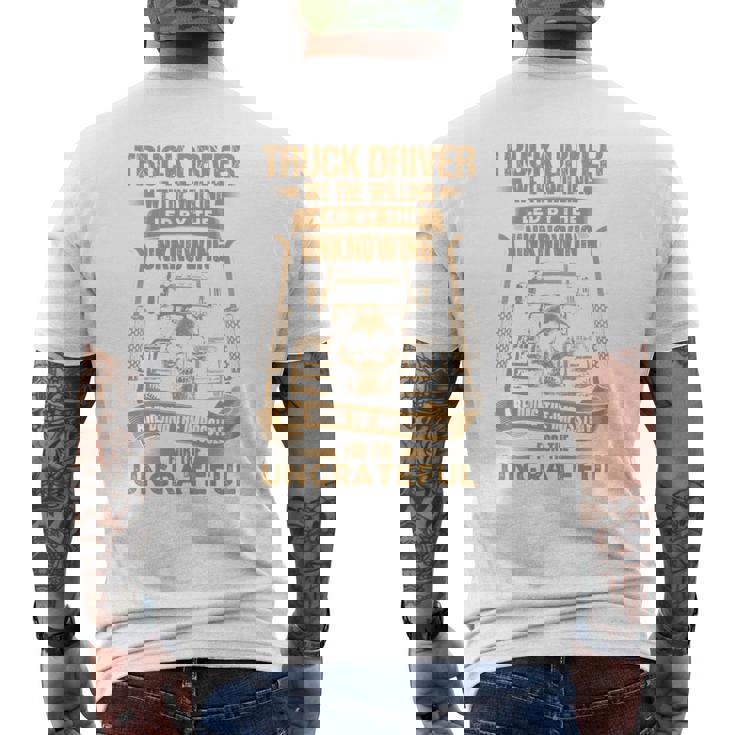 Truck Drivers Fun Truckers トラッキング スカル バックサイド 長袖tシャツ メンズTシャツ バックプリント