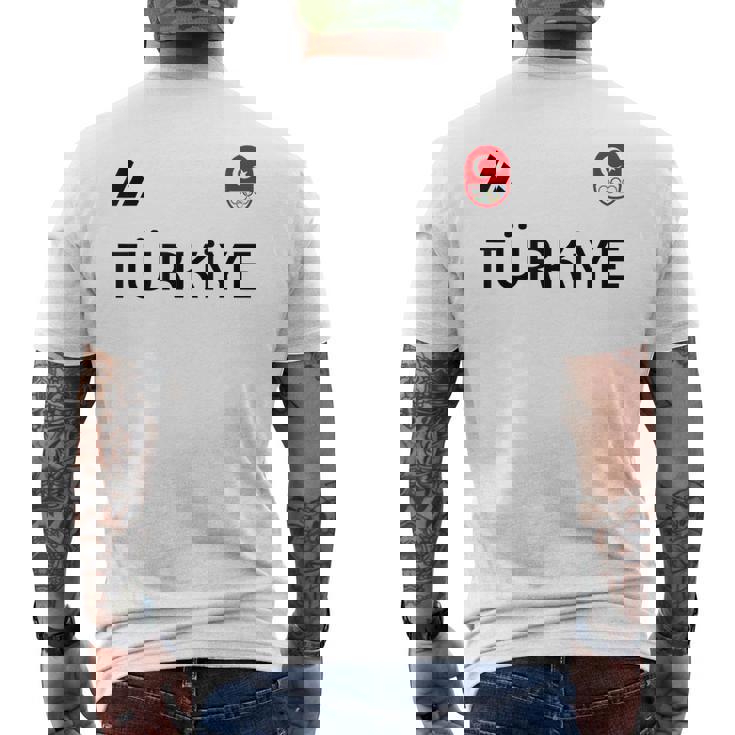 Turkiye トルコ国旗 トルコ オリンピック シューティング チーム スポーツ メンズTシャツ バックプリント