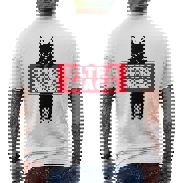Ultra Maga Cat メンズTシャツ バックプリント