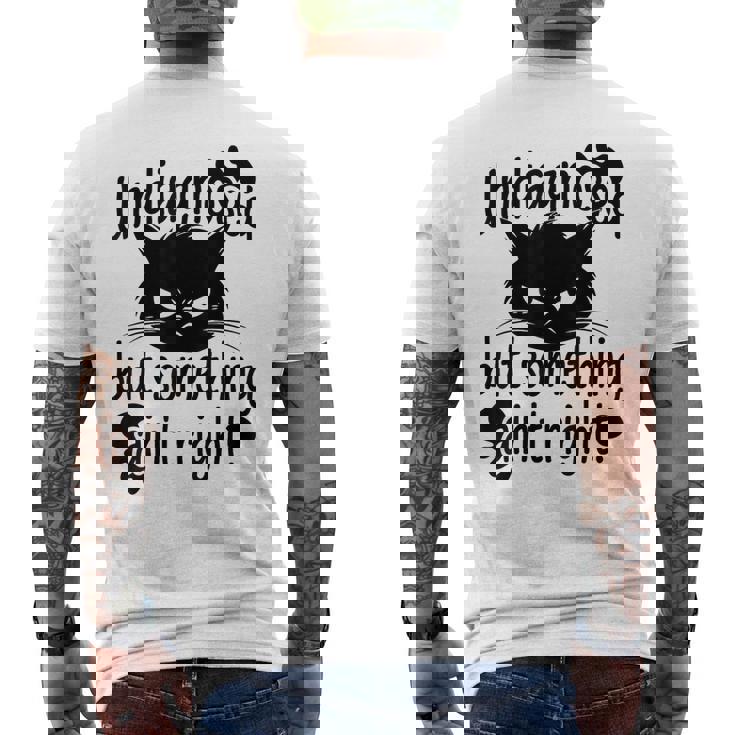 Undiagnosed Butomething Ain't Right メンズTシャツ バックプリント