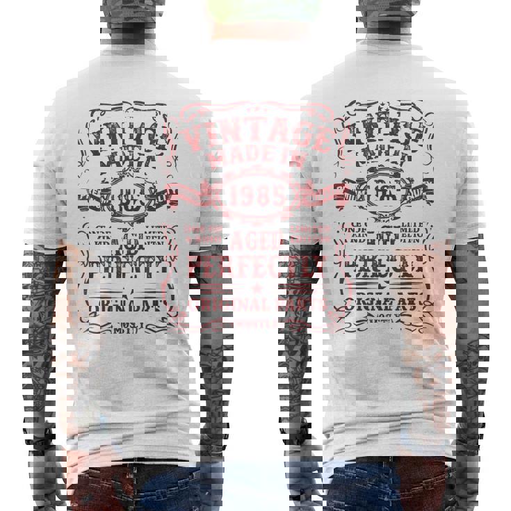 Vintage Made In 1985 The Man Myth Legend 39 Year Old メンズTシャツ バックプリント