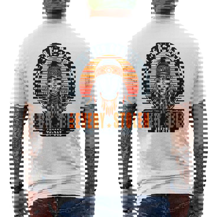 I Wear Orange For Every Stolen Native Child Orange Day Men's T-shirt Back Print I Wear Orange For Every Stolen Native Child Orange Day Men's T-shirt Back Print