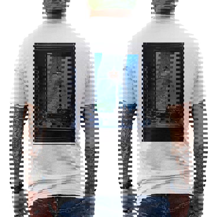 Window Light & Forestiew長袖フォトtシャツ 癒し・インテリア系アート-ユニセックスデザイン 長袖tシャツ メンズTシャツ バックプリント