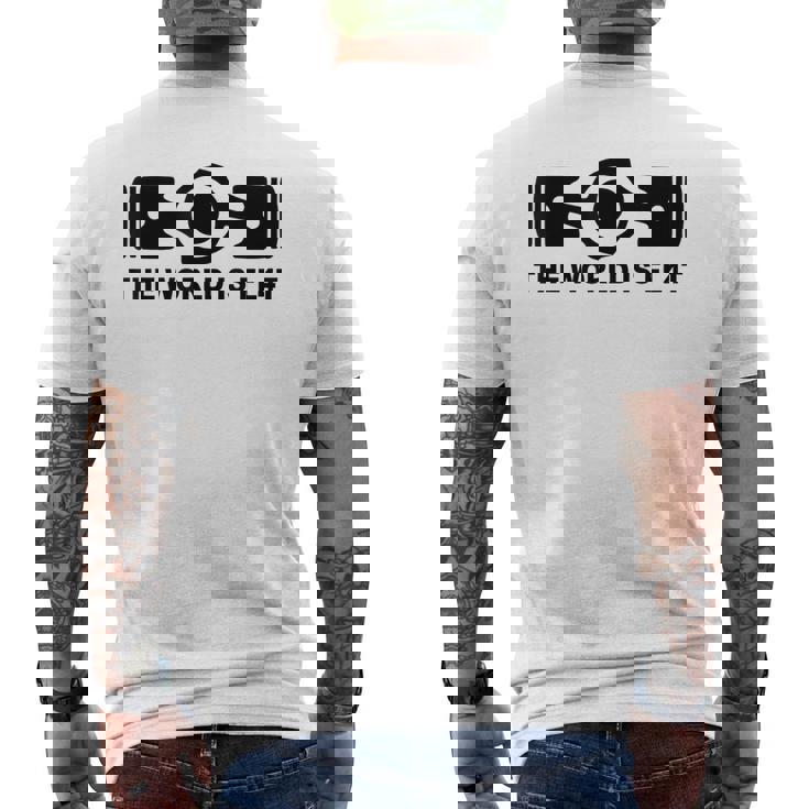 The World Is Flat、Auto Racing Motorsports メンズTシャツ バックプリント