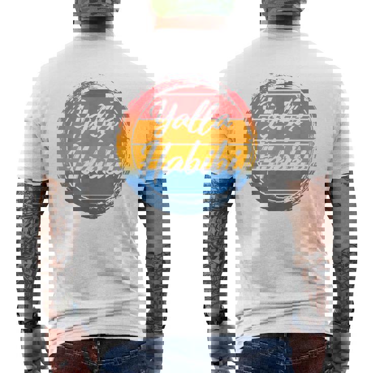 Yalla Habibi Let's Go My Dear Muslim Friend Arabe Islamique T-shirt imprimé au dos