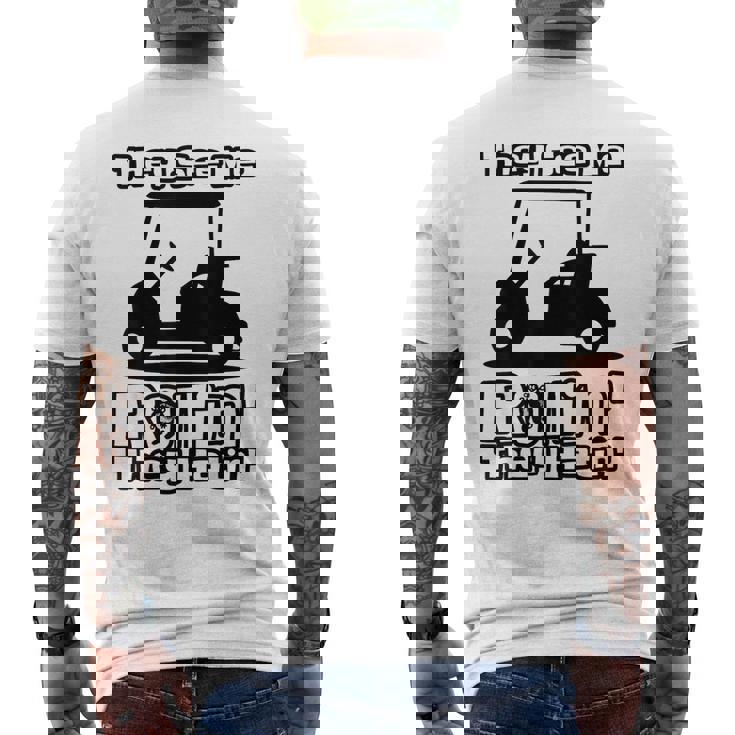 Theyee Me Rollin' They Hatin' & Golf Cart メンズTシャツ バックプリント