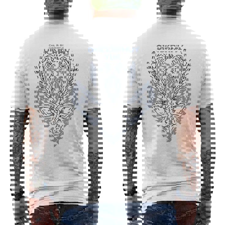 Yukユク黒ver メンズTシャツ バックプリント