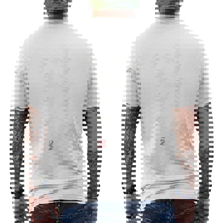 「よくできた父です」おもしろ 筆文字 服裏側 面白い文字入り メンズTシャツ バックプリント