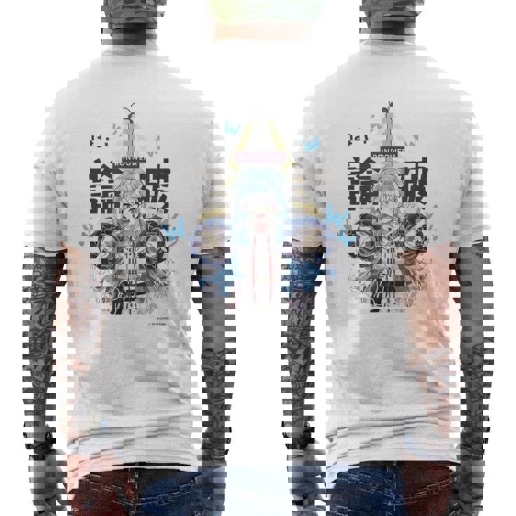 【こぼ・かなえる】ホロぐら名場面 メンズTシャツ バックプリント