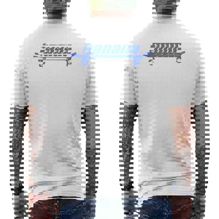 【テレビ東京公式】ナナナ スケートボード（ピンク） メンズTシャツ バックプリント