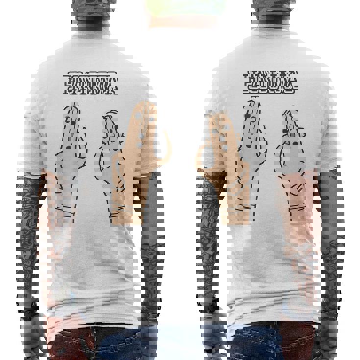 【バックプリント・背中側】ハニワ 埴輪 Haniwa『はろー』【踊る埴輪 男女】歴史土器 シンプル かわいい イラスト メンズTシャツ バックプリント