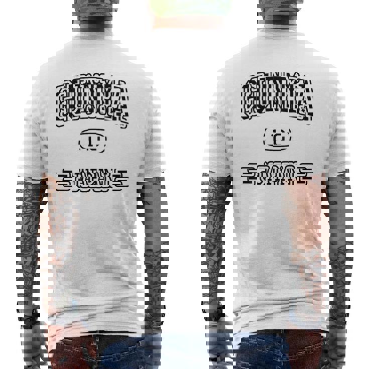 【バックプリント・背中側】群馬 Gunma【チームユニフォーム風】Jimo-T ジモティ 面白い メンズTシャツ バックプリント