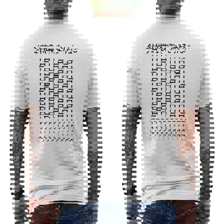 【今日何食べようかな アイス】あみだくじ アイスクリーム 遊び心 おもしろ 面白い ユーモア ネタ ウケ狙い 笑える メンズTシャツ バックプリント