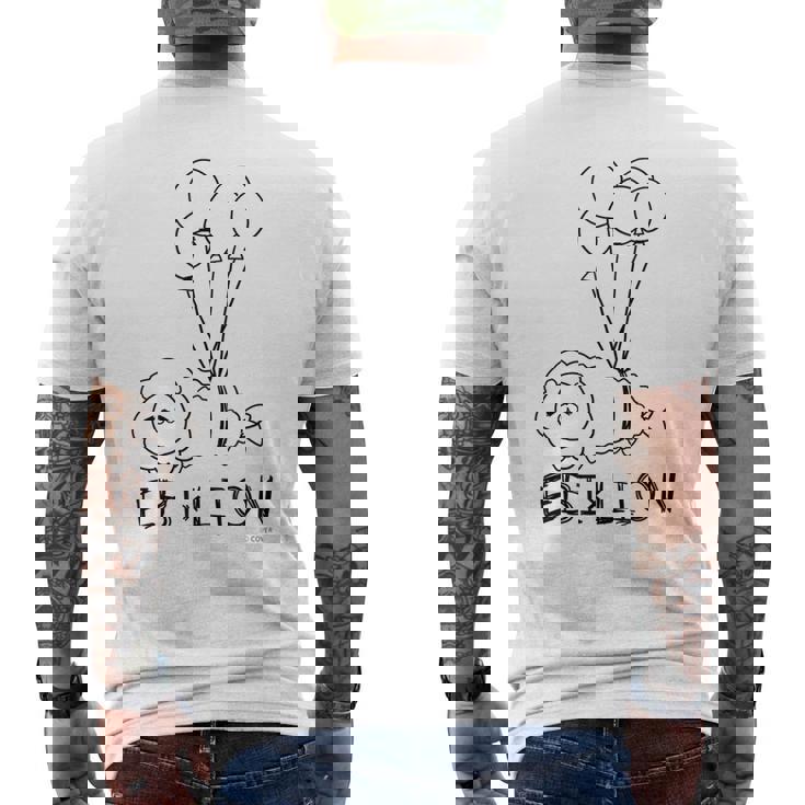 【夏色まつり】えびふらいおんは空を飛ぶ メンズTシャツ バックプリント