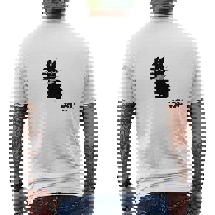 あなたを見ている 長袖tシャツ メンズTシャツ バックプリント