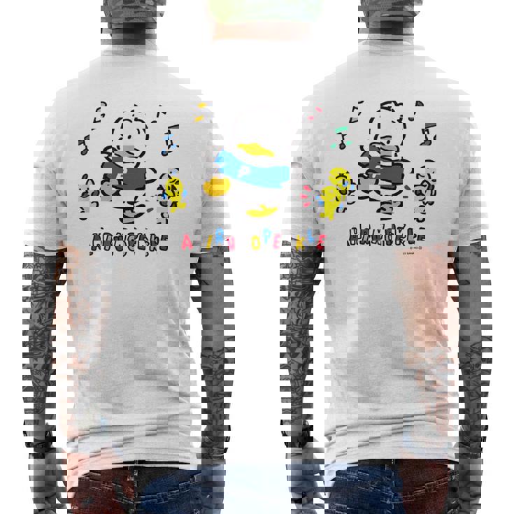 あひるのペックル ダンス メンズTシャツ バックプリント