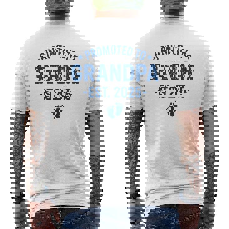 おじいちゃんに昇進 2025 もうすぐ、初めての祖父 メンズTシャツ バックプリント