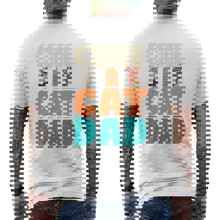 かっこいい猫お父さん面白い猫好きの男性 長袖tシャツ メンズTシャツ バックプリント