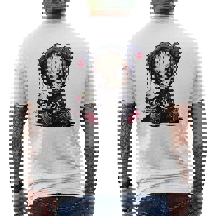 かわいいエモテディベア メンズTシャツ バックプリント