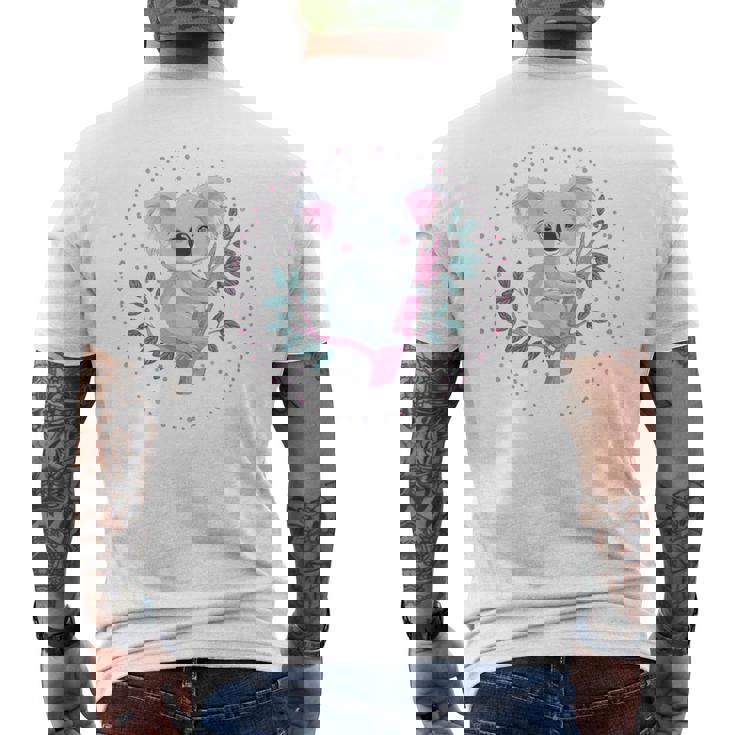 かわいいコアラガール おもしろコアラ 長袖tシャツ メンズTシャツ バックプリント