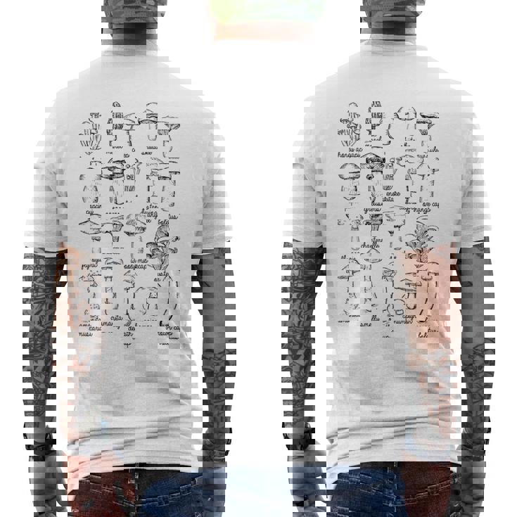 かわいいマッシュルームギフト キッズ レディース メンズ 面白いマッシュルーム メンズTシャツ バックプリント