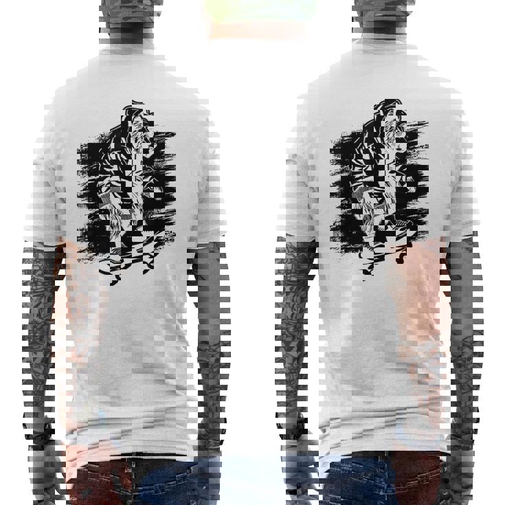 くま スケートボーダー スケートボード スケートボーダー スケートボード メンズTシャツ バックプリント