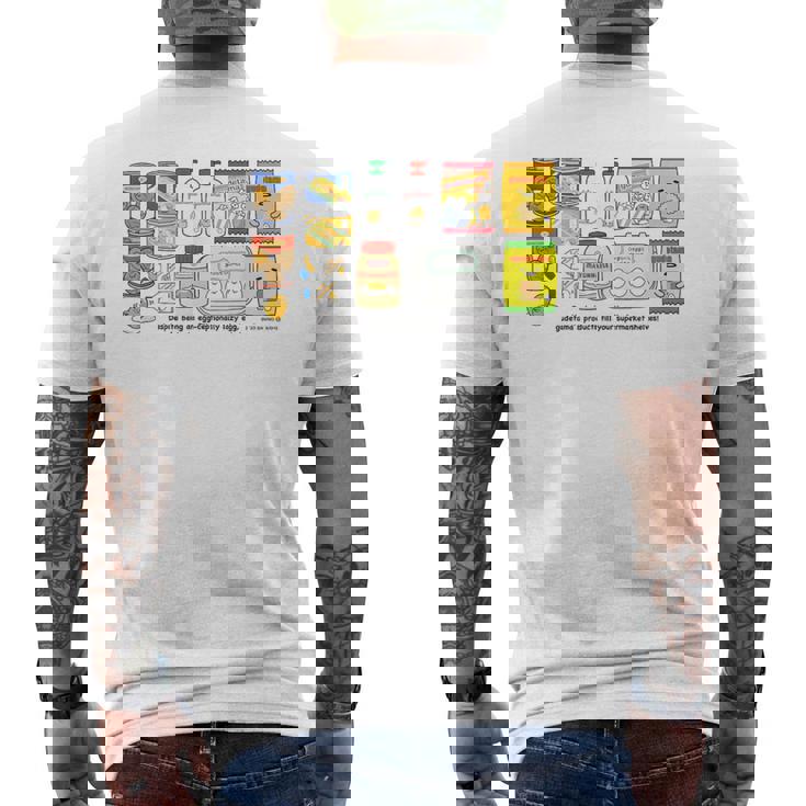 ぐでたま Supermarket メンズTシャツ バックプリント