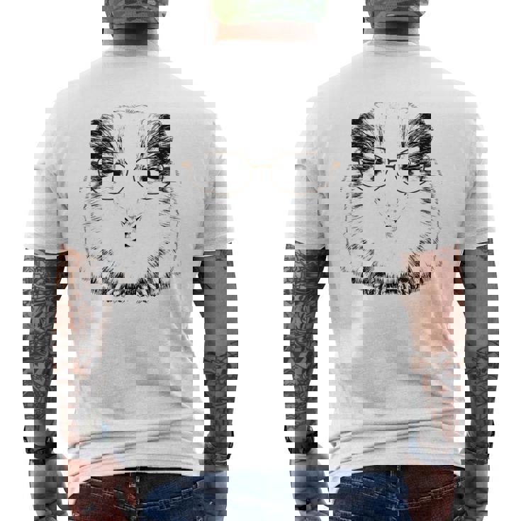 げっ歯類のモルモットの所有者 キャビー 洞窟愛好家 モルモット メンズTシャツ バックプリント