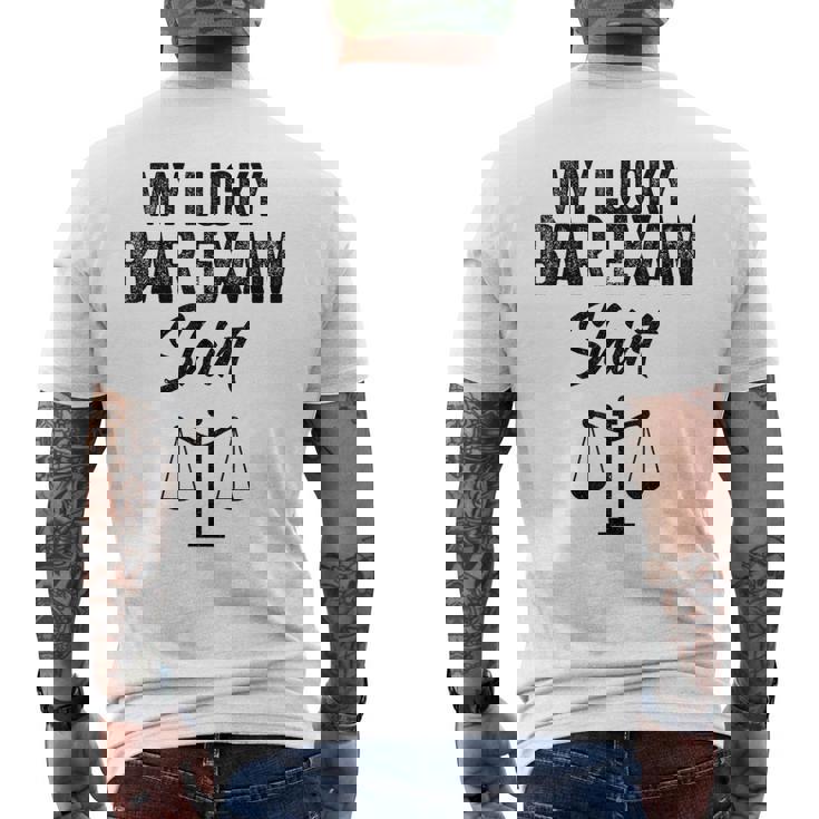 これは私のラッキーバー試験シャツ面白いラッキーバー試験 メンズTシャツ バックプリント