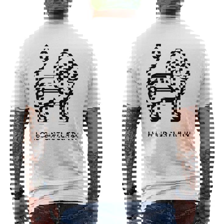 しし座 メンズTシャツ バックプリント