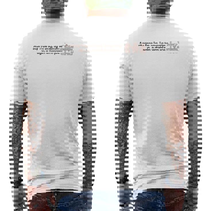 それは遥か遠い、太古のお話です。土偶 縄文 遮光器土偶 ハート形土偶 仮面の女神 宇宙人 おしゃれ かわいい シュール 長袖tシャツ メンズTシャツ バックプリント