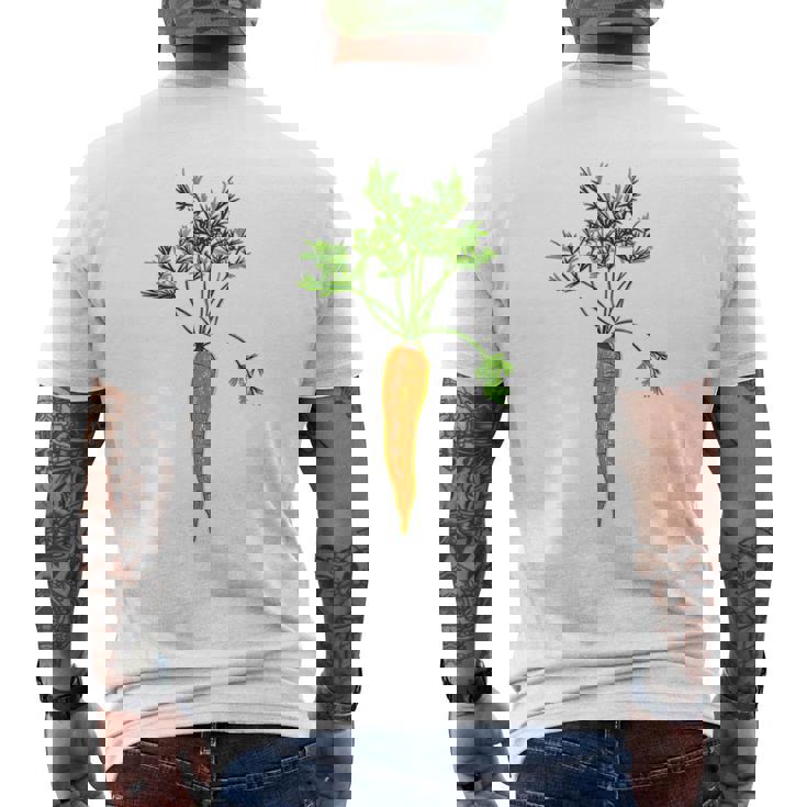 にんじん 園芸 野菜 メンズTシャツ バックプリント