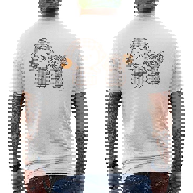 ねこぺん日和 いかがですか メンズTシャツ バックプリント