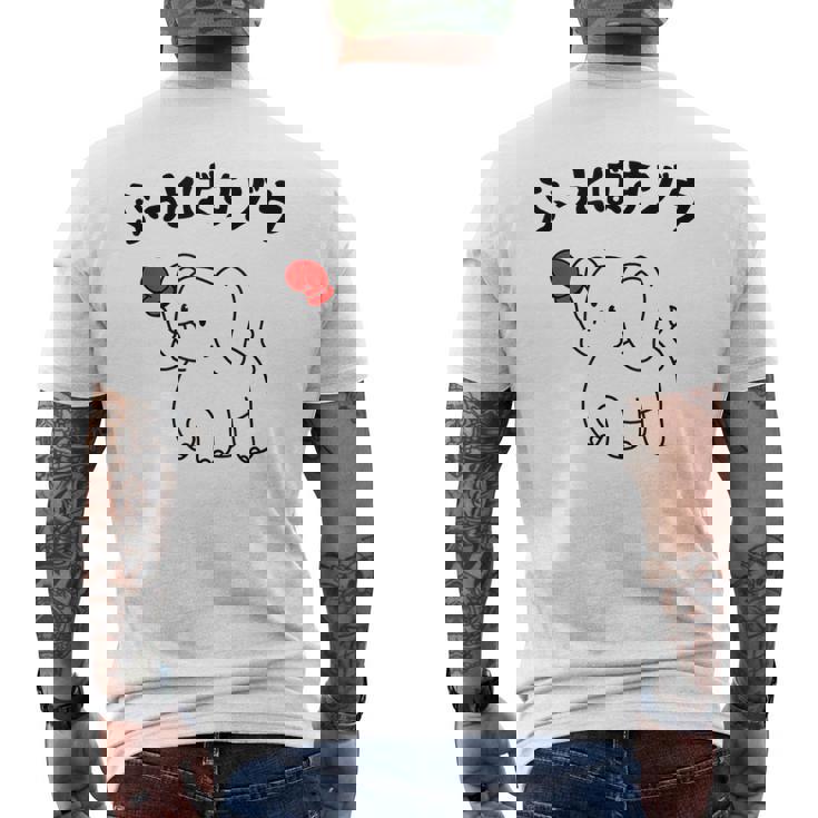 ぶっとばすゾウ オヤジギャグ おやじギャグ ジョーク ダジャレ好き 面白いネタ ダジャレ おもしろ メンズTシャツ バックプリント